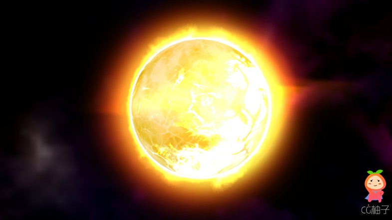 Animated Sun Prefab 1.1 unity3d asset Unity3d插件模型下载 unity官网