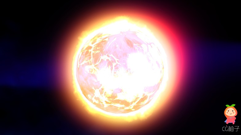 Animated Sun Prefab 1.1 unity3d asset Unity3d插件模型下载 unity官网