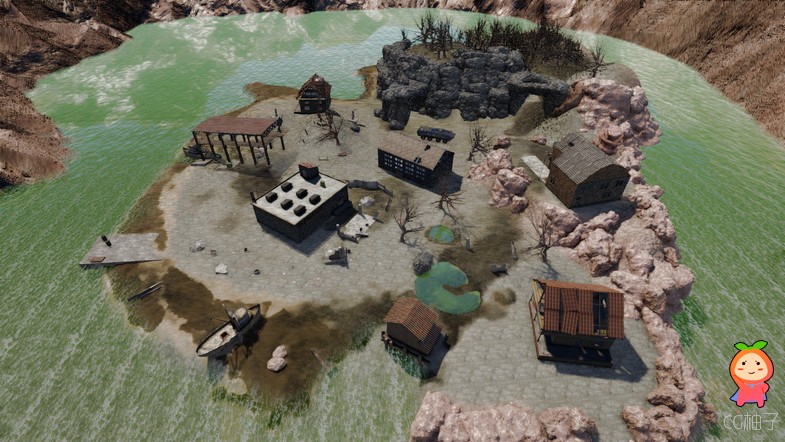 Wasteland Environment Map 1.0 unity3d asset Unity官网 插件模型下载