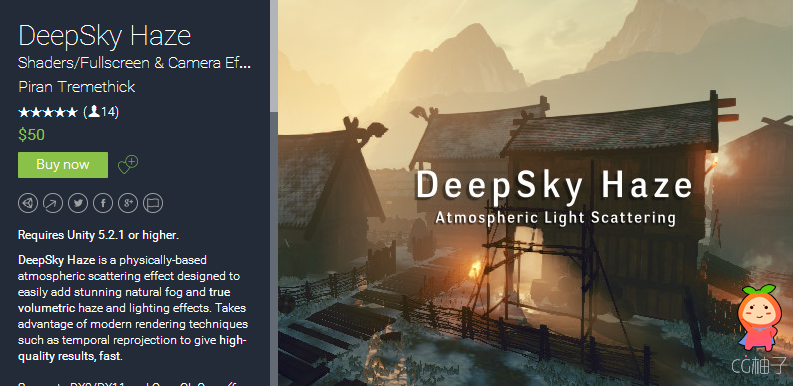 Requires Unity 5.2.1 or higher. DeepSky Haze is a physically-based atmospheric scattering effect des ...