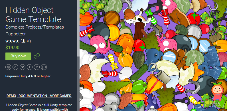 Requires Unity 4.6.9 or higher.   DEMO - DOCUMENTATION - MORE GAMES   Hidden Object Game is a full U ...