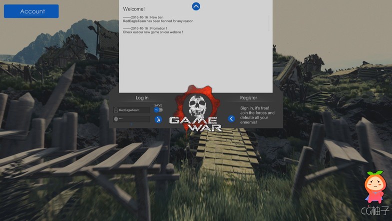 Login Account ProSecure 6.1 unity3d asset unity官网 unity插件模型