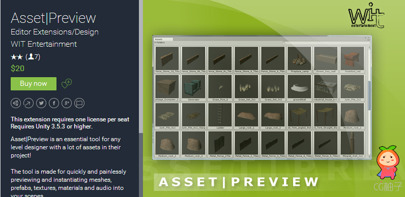 AssetPreview 1.4.2 unity3d asset unity编辑器下载 unity官网