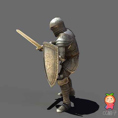 Armored Knight 1.0 unity3d asset U3D插件模型下载 unity3d官网