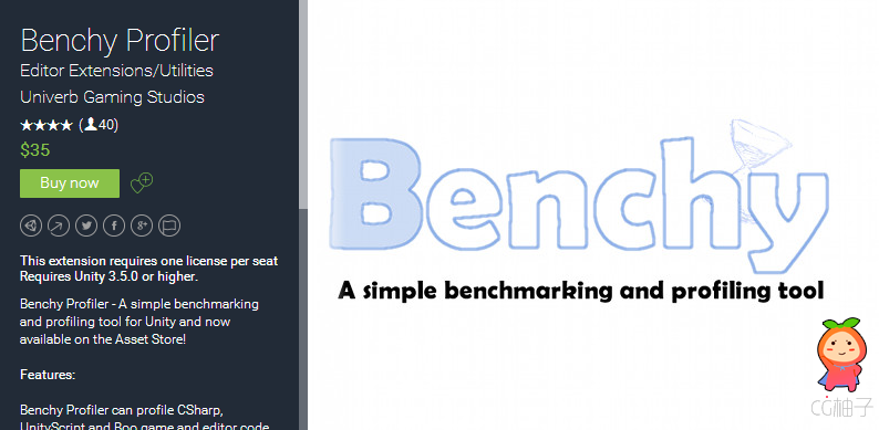 Benchy Profiler 2.3.4 unity3d asset unity编辑器下载 unitypackage插件