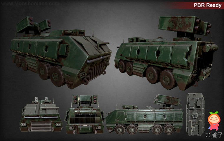 Realistic Military Vehicles Pack 1.0 unity3d asset unity3d插件模型