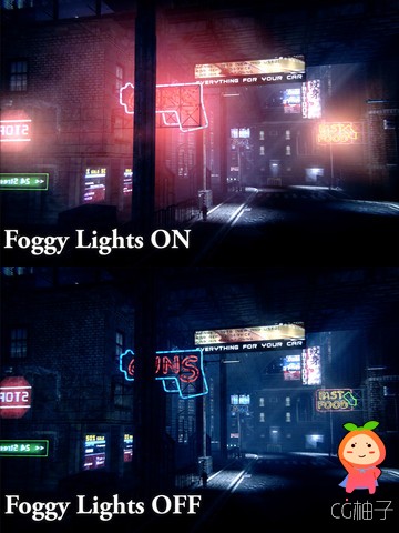 Foggy Lights 1.04 unity3d asset unity3d插件下载 unity官网