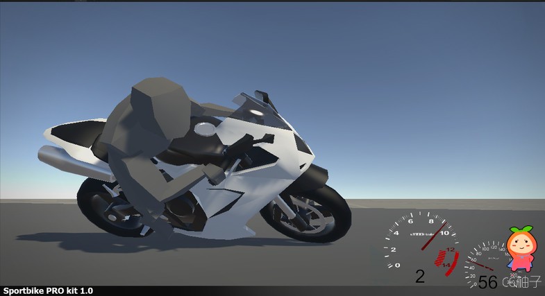 Sportbike PRO kit 1.5 unity3d asset unity3d官网资源 unitypackage插件