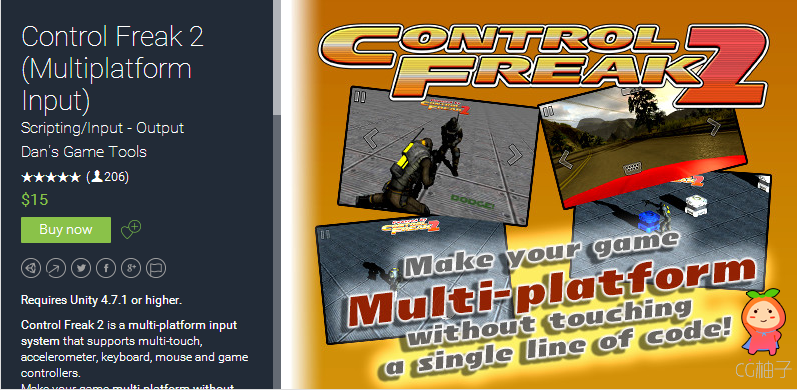 Requires Unity 4.7.1 or higher. Control Freak 2 is a multi-platform input system that supports multi ...