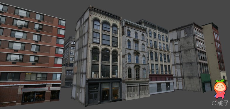 New York Buildings 1.0 unity3d asset Unity3d插件模型 unity论坛