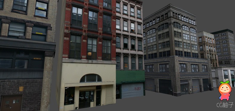 New York Buildings 1.0 unity3d asset Unity3d插件模型 unity论坛