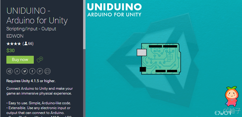 Requires Unity 4.1.5 or higher. Connect Arduino to Unity and make your game an immersive physical ex ...