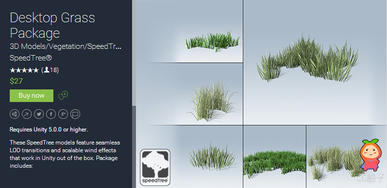 Requires Unity 5.0.0 or higher. These SpeedTree models feature seamless LOD transitions and scalable ...