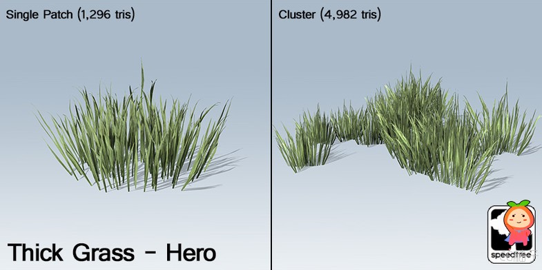 Desktop Grass Package 1.4 unity3d asset U3D插件模型下载 unity官网