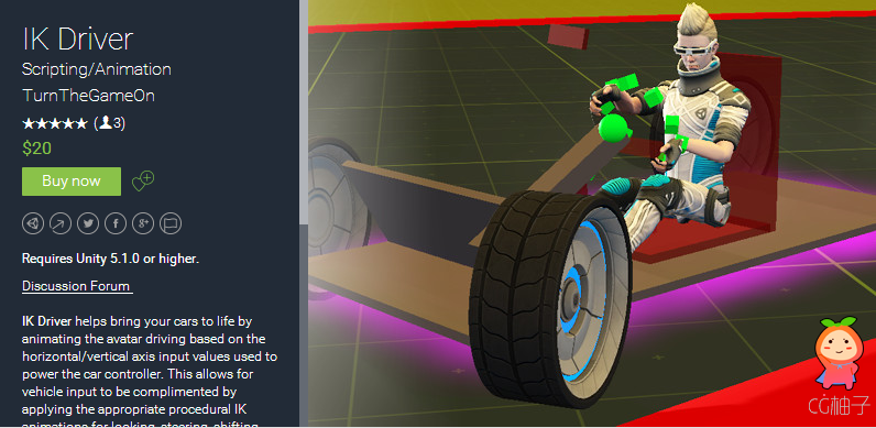 Requires Unity 5.1.0 or higher. Discussion Forum   IK Driver helps bring your cars to life by animat ...