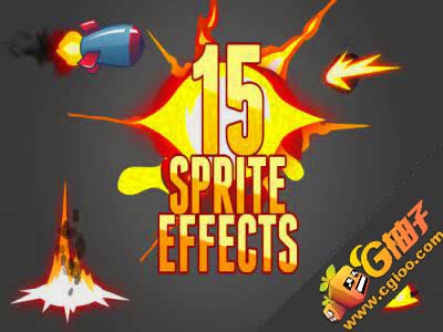 15 AMAZING SPRITE EFFECTS 1.0 unity3d官网资源 unityshader插件