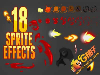 18 AMAZING SPRITE EFFECTS 1.0 unityshader插件模型 unity3d插件