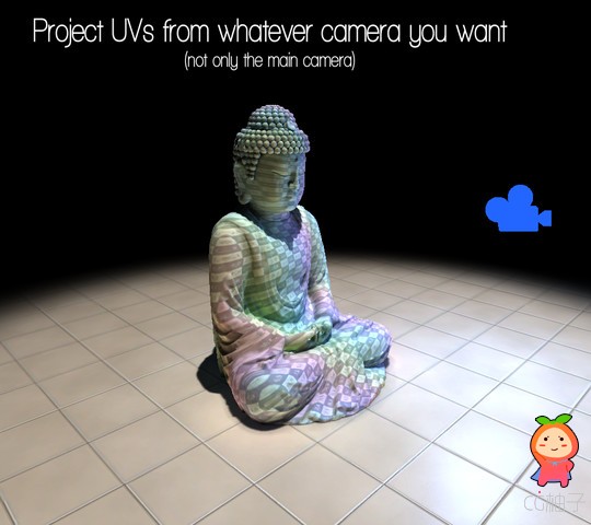 Project UV from Camera 1.55 unity3d asset unity官网资源 unitypackage插件