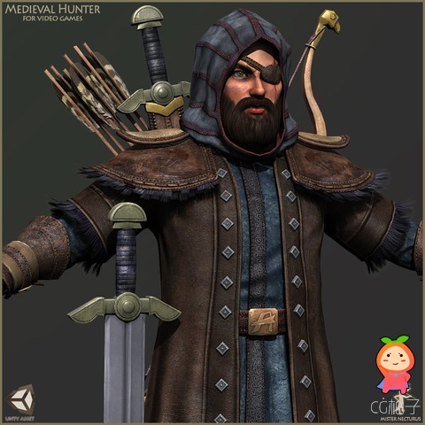 Animated Hunter unity3d asset unity3d教程 Unity3d官网资源