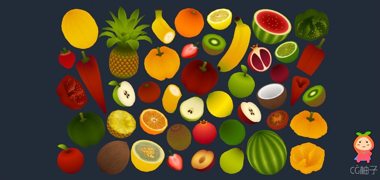 Food - Fruits Pack 1.6 unity3d asset unity编辑器 unity shader插件