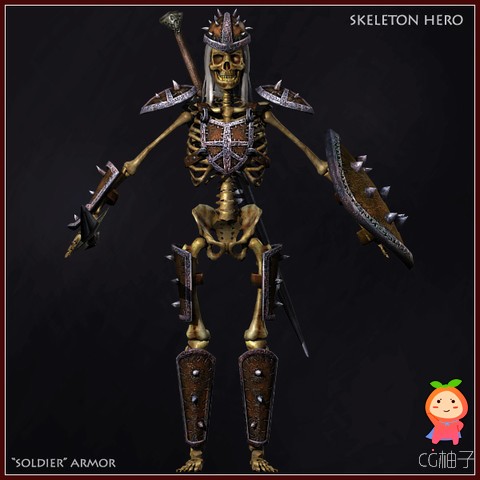 Skeleton Hero Soldier unity3d asset unity3d教程 ios开发