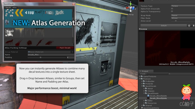 QuickDecals 2 2.0.12f0 unity3d asset Unity3d编辑器下载 ios开发