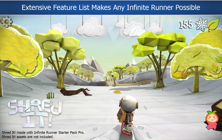 Infinite Runner Starter Pack Pro 1.6.3 unity3d asset Unity官网 ios开发