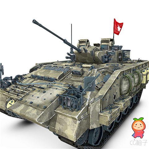 UN Warrior Tank 1.1 unity3d asset U3D插件模型下载 Unity3d论坛资源