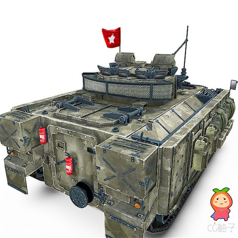 UN Warrior Tank 1.1 unity3d asset U3D插件模型下载 Unity3d论坛资源