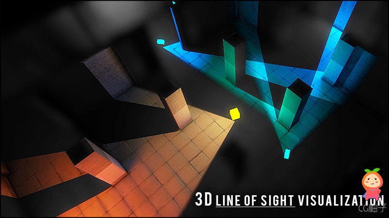 GPU Line of Sight  Field of View visualization 1.2.3 unity3d asset Unity插件官网资源，unitypackage下 ...