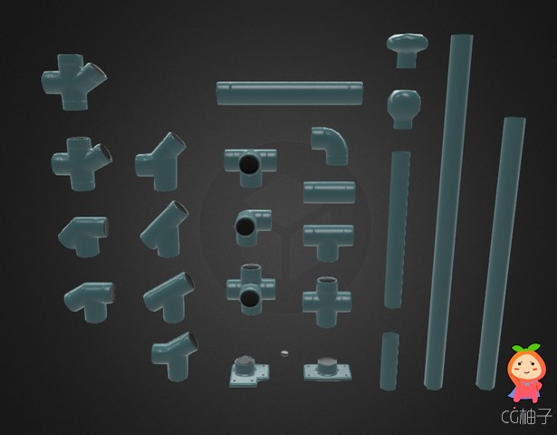 PBR Modular Rail Handrail 1.0 unity3d asset Unity3d插件模型 ios开发