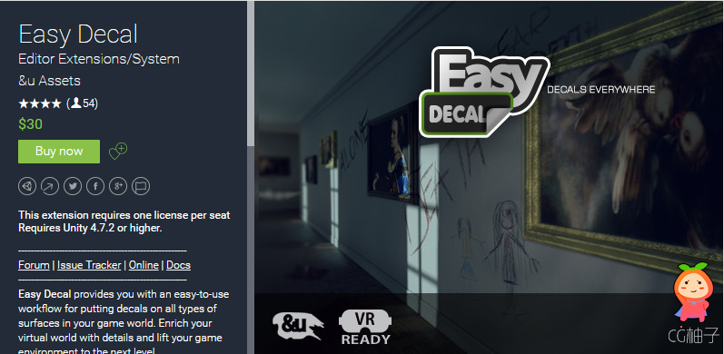 Easy Decal 1.6.3 unity3d asset Unity3d编辑器下载 ios开发