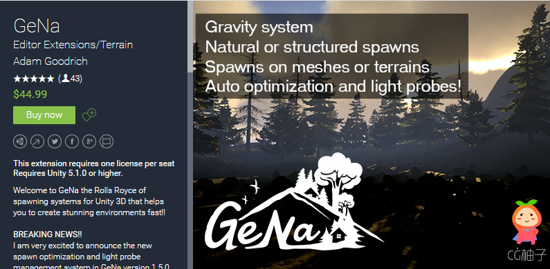 GeNa 1.5.0.1 unity3d asset Unity3d编辑器下载 Unity论坛资源