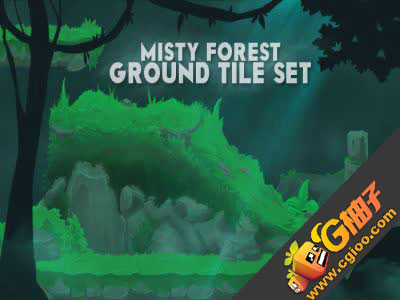 Misty Forest Ground Tiles 1.0 Unity官网资源 手机游戏开发