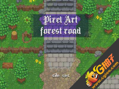PIXEL ART FOREST ROAD 1.0 Unity3dpackage插件下载 ios开发