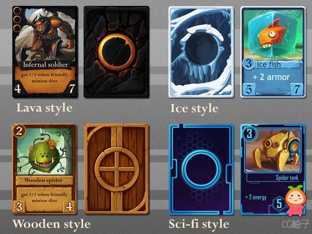 TCG Card Design 1.1 unity3d asset Unity3d官网资源 U3D插件下载