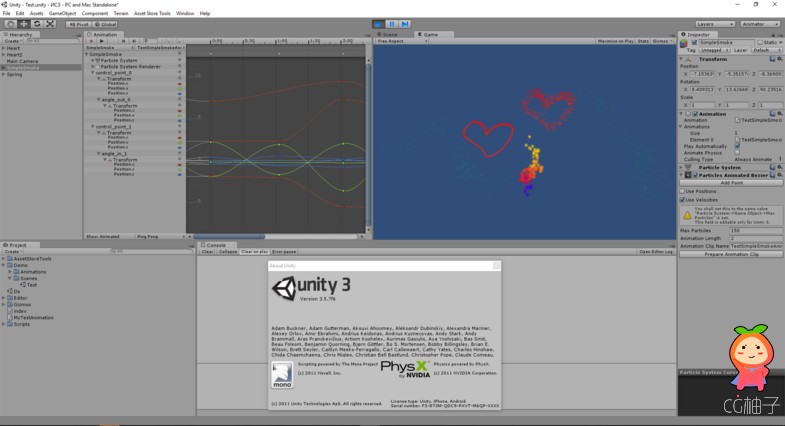 Animated Bezier Flow of Particles 2.0 unity3d asset Unity3d编辑器下载，Unity3d官网