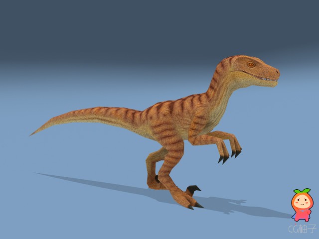  Velociraptor Dinosaur 1.0 unity3d asset U3D模型下载 Unity3d论坛
