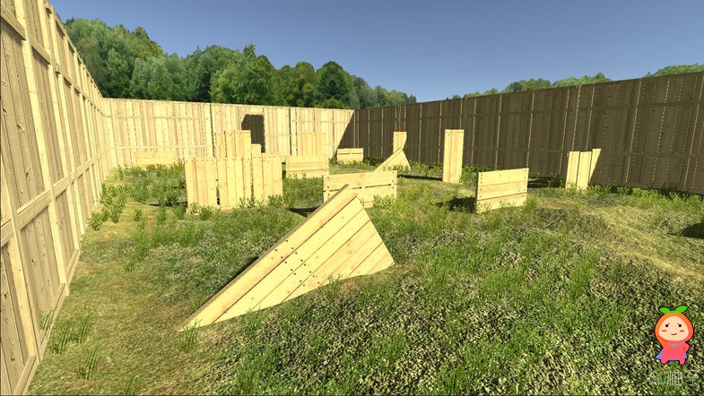 PaintBall Arena unity3d asset U3D模型下载 Unity插件官网