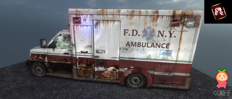 Ambulance Set 1.0 unity3d asset Unity3d官网 Unity3d shader下载