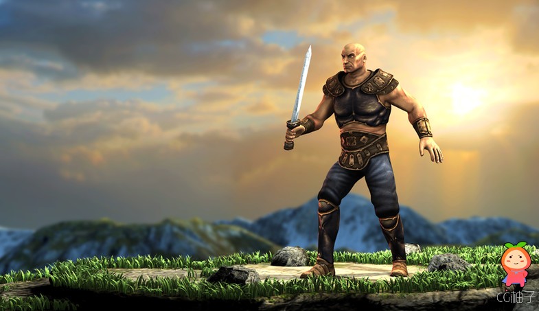 Ancient Warrior 1.1 unity3d asset U3D模型下载 Unity3d官网