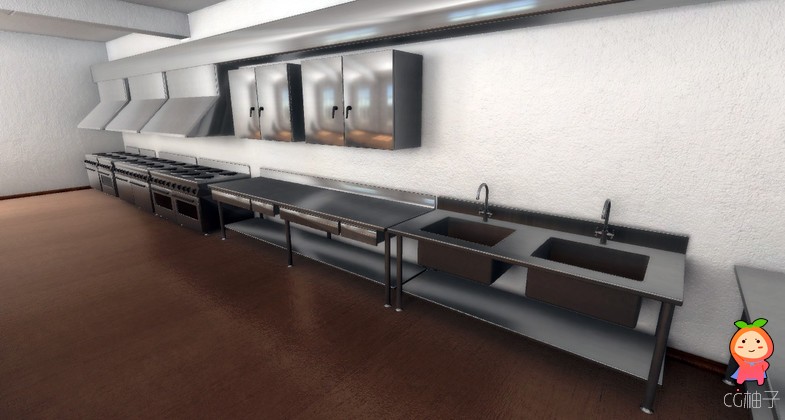 Kitchen Furniture 1.1 unity3d asset U3D模型下载 Unity3d论坛