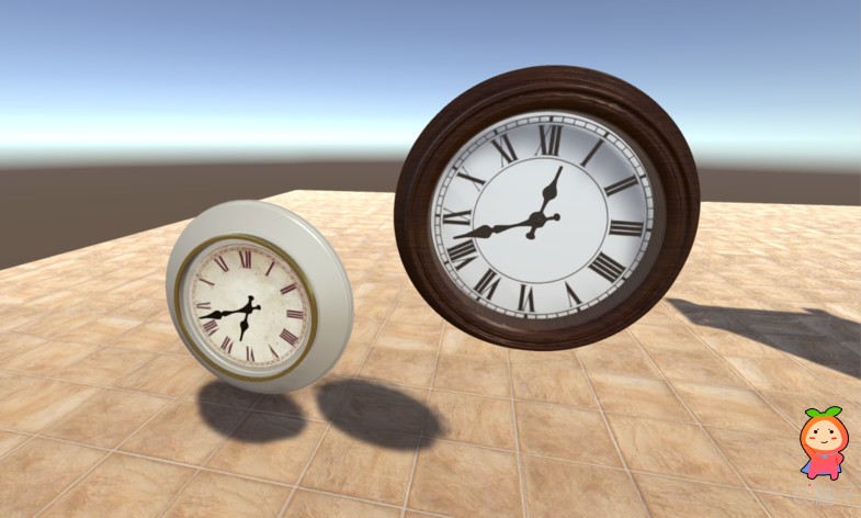 Antique Clocks Pack 1.0 unity3d asset U3D模型 Unity3d插件下载