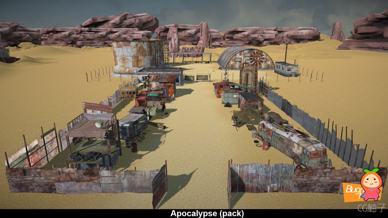 Characters and enviroments Apocalypse (pack) 1.2 unity3d asset U3D模型，Unity3d论坛