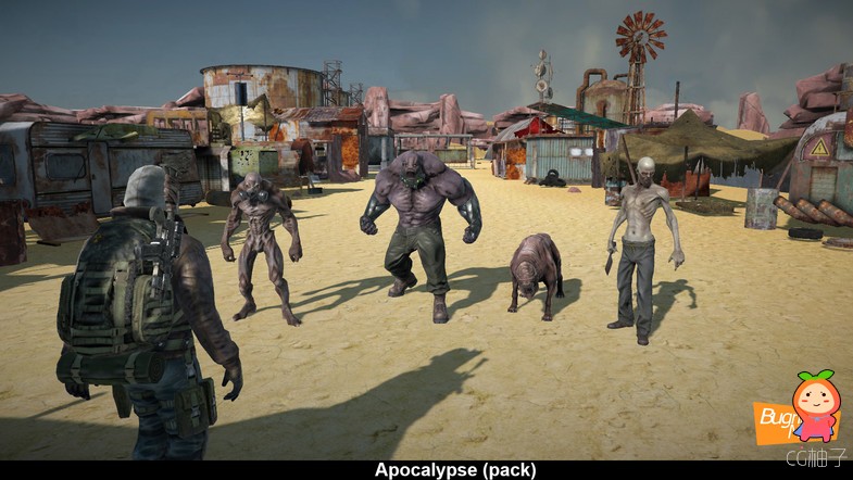 Characters and enviroments Apocalypse (pack) 1.2 unity3d asset U3D模型，Unity3d论坛