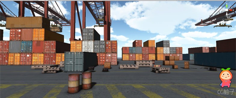 Dockyard Containers 1 unity3d asset Unity3d教程 Unity编辑器
