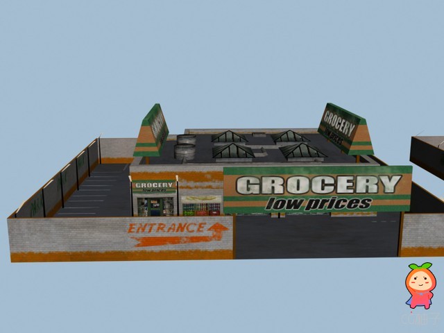 Food Shop 1.0 unity3d asset Unitypackage插件模型 ios游戏开发