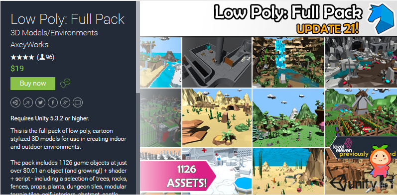 Low Poly Full Pack 2.1a unity3d asset U3D模型 Unity3d论坛