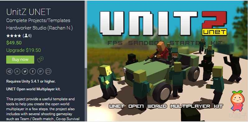 UnitZ UNET 1.0 unity3d asset Unity3d官网 Unitypackage插件下载