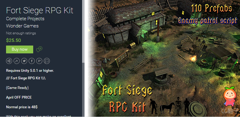 Fort Siege RPG Kit 1.0 unity3d asset Unity3d下载 Unity3d shader下载